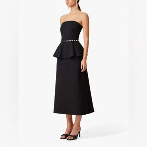 Anthropologie Elliatt Black Strapless Dress